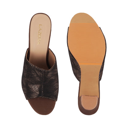 Casual Chic Medium Heel Chappal (1309)