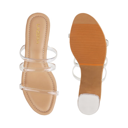 Casual Chic Medium Heel Chappal (1349)