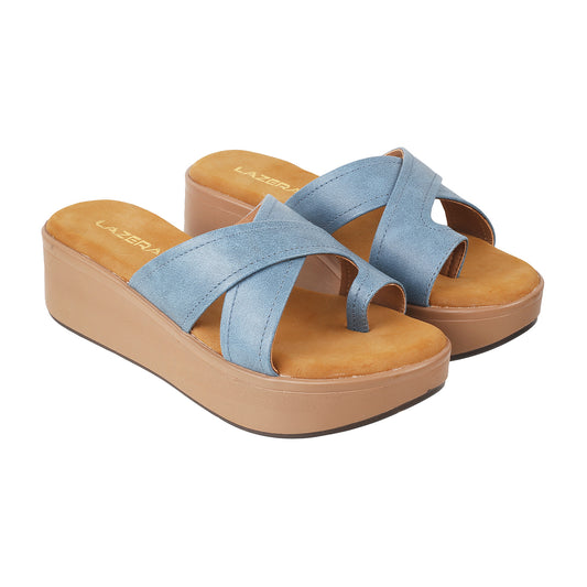 Mid-Heel Platform Slip-on Chappal (1350)