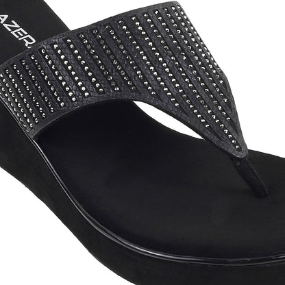 Glamour Medium Heel Platform Party Chappal (1401)