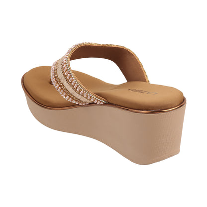 Glamour Medium Heel Platform Party Chappal (1420)