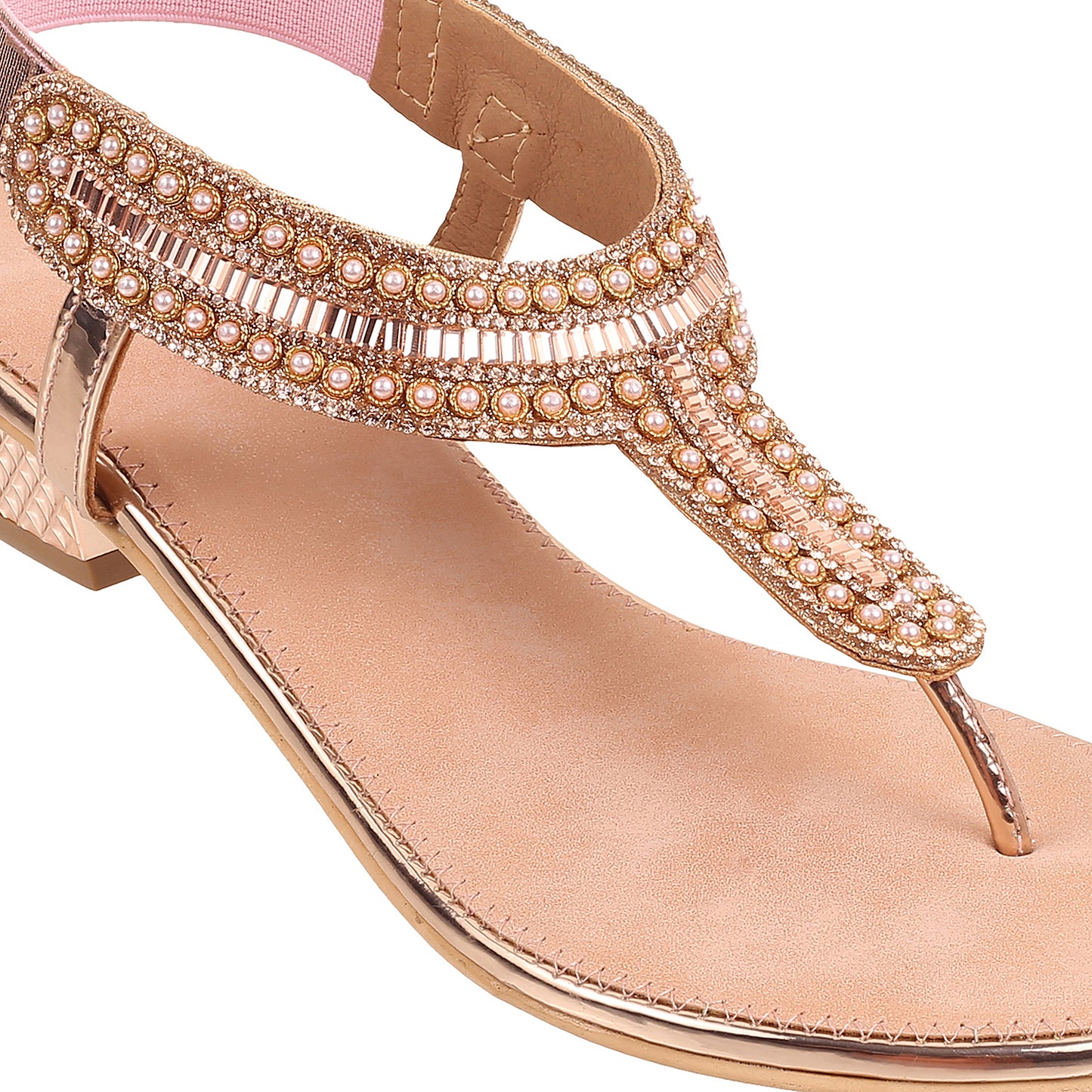 Dazzle Flat Party Chappal (1421)