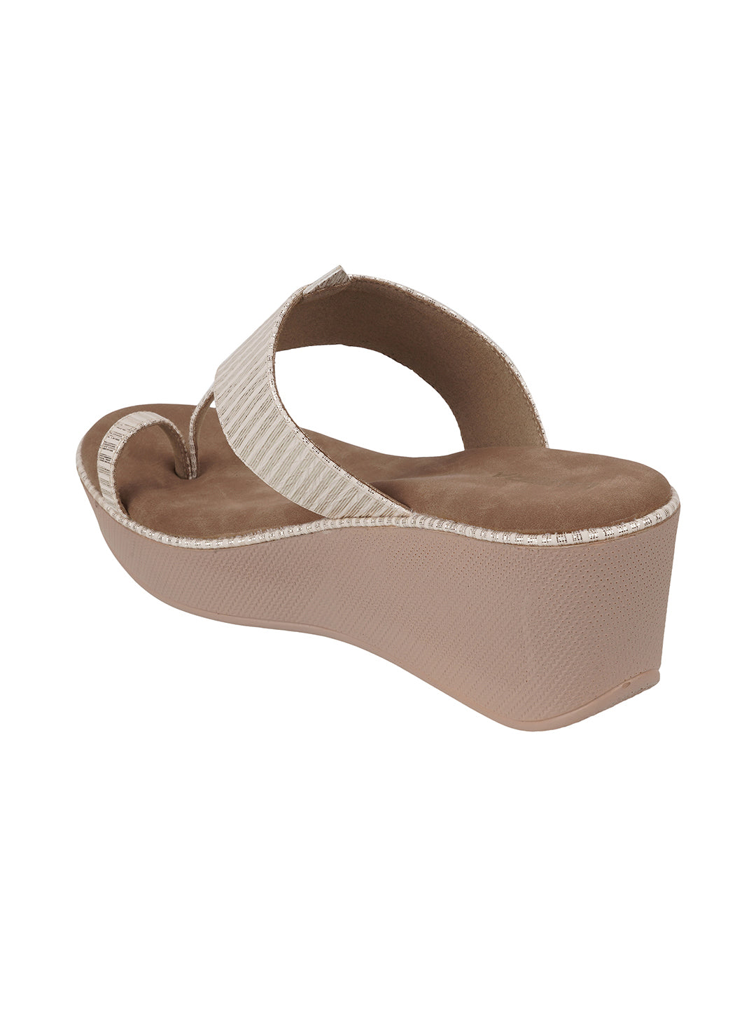 Mid-Heel Platform Slip-on Chappal (1453P)