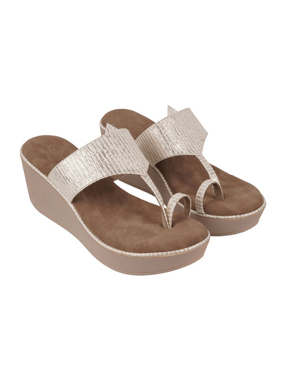 Mid-Heel Platform Slip-on Chappal (1453P)