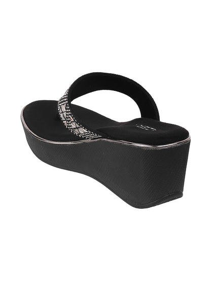 Glamour Medium Heel Platform Party Chappal (1483)