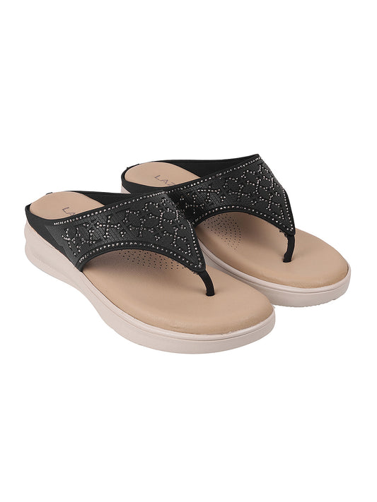 Dazzle Flat Party Chappal (1484P)