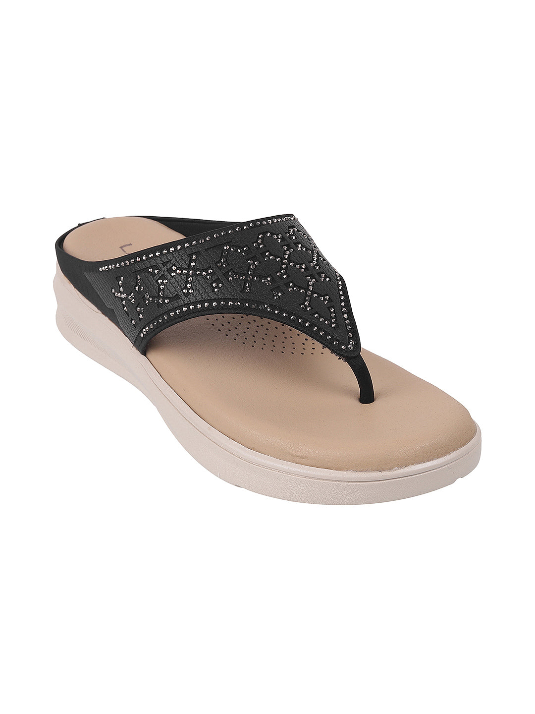 Dazzle Flat Party Chappal (1484P)