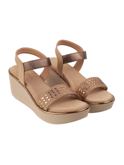 Showstopper Medium Heel Platform Party Sandal (1485)