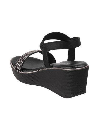 Showstopper Medium Heel Platform Party Sandal (1485)