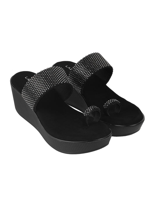 Glamour Medium Heel Platform Party Chappal (1490)