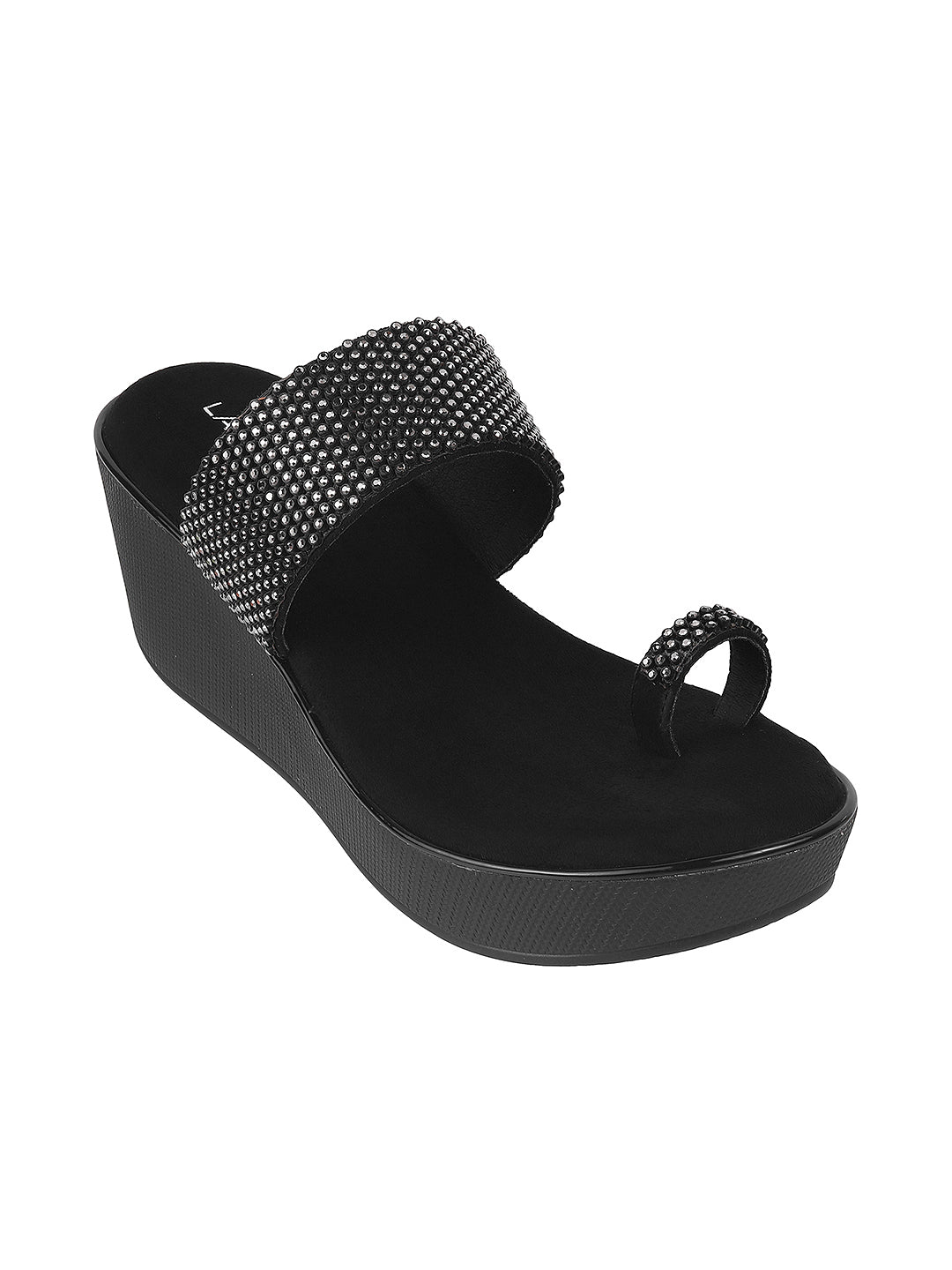 Glamour Medium Heel Platform Party Chappal (1490)