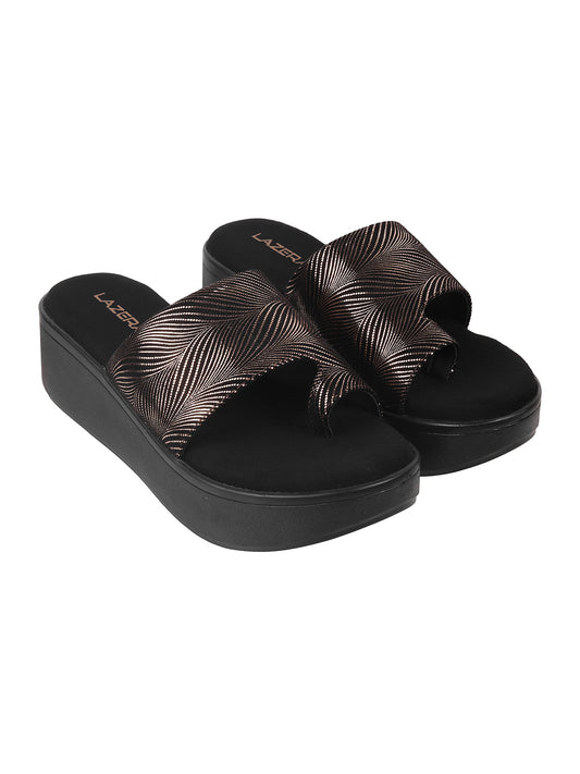 Mid-Heel Platform Slip-on Chappal (1491)