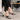 Black Cross-Strap Block Heel Sandals with Embellished Detailing (1593)