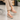 Lazera Platform Heel Sandals Chunky Flatform Criss Cross Elastic Ankle Support Peach For Women (1687)