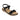 Lazera Women Stylish Flat Sandals - Black Casual Slip-On Comfort Sandals
